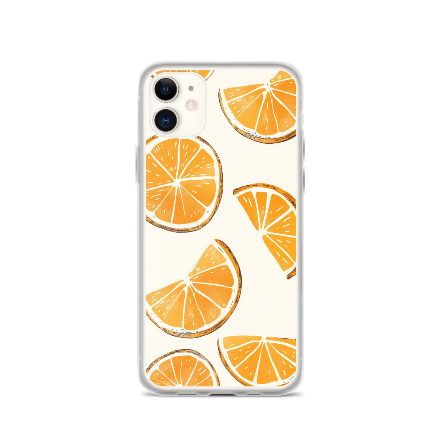 Cute Orange Slices Aesthetic Art iPhone Case