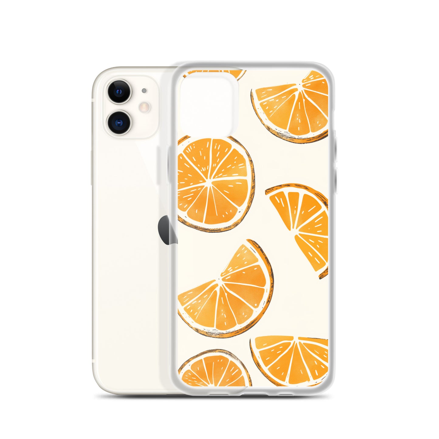 Cute Orange Slices Aesthetic Art iPhone Case