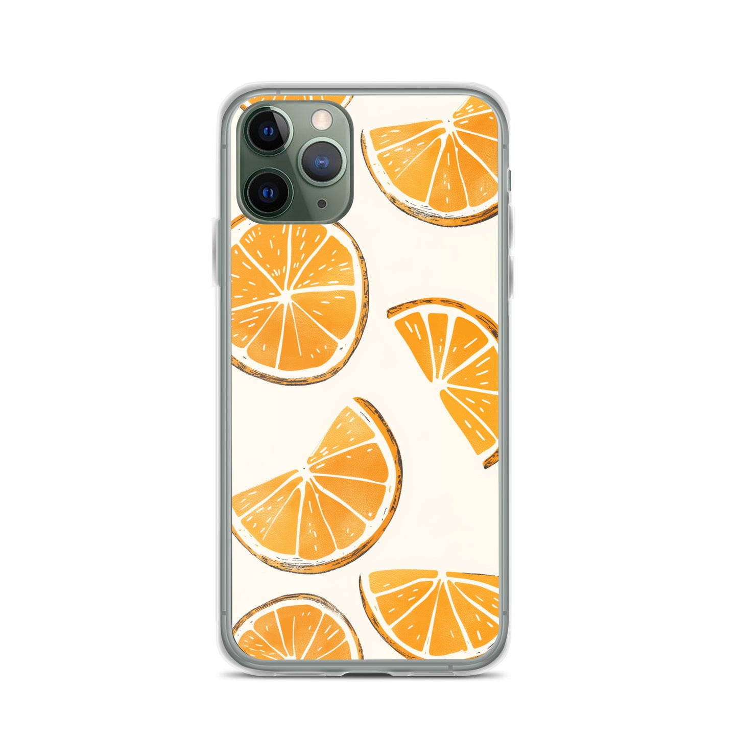 Cute Orange Slices Aesthetic Art iPhone Case