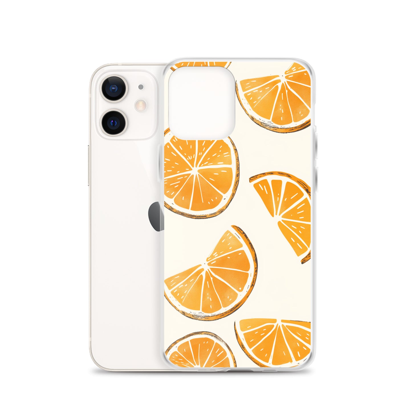 Cute Orange Slices Aesthetic Art iPhone Case