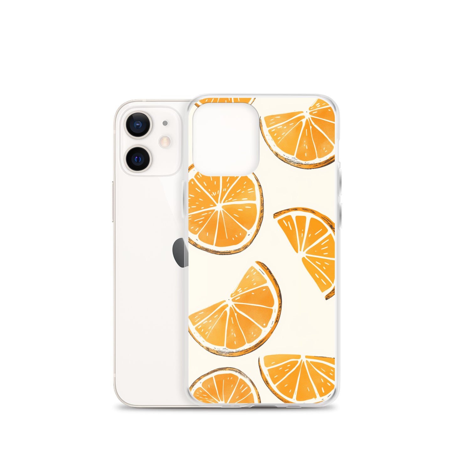 Cute Orange Slices Aesthetic Art iPhone Case