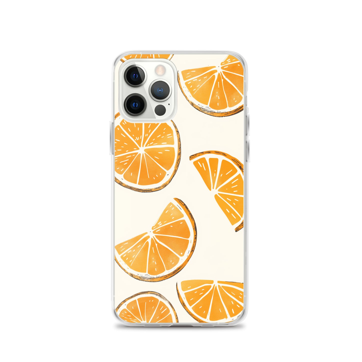 Cute Orange Slices Aesthetic Art iPhone Case