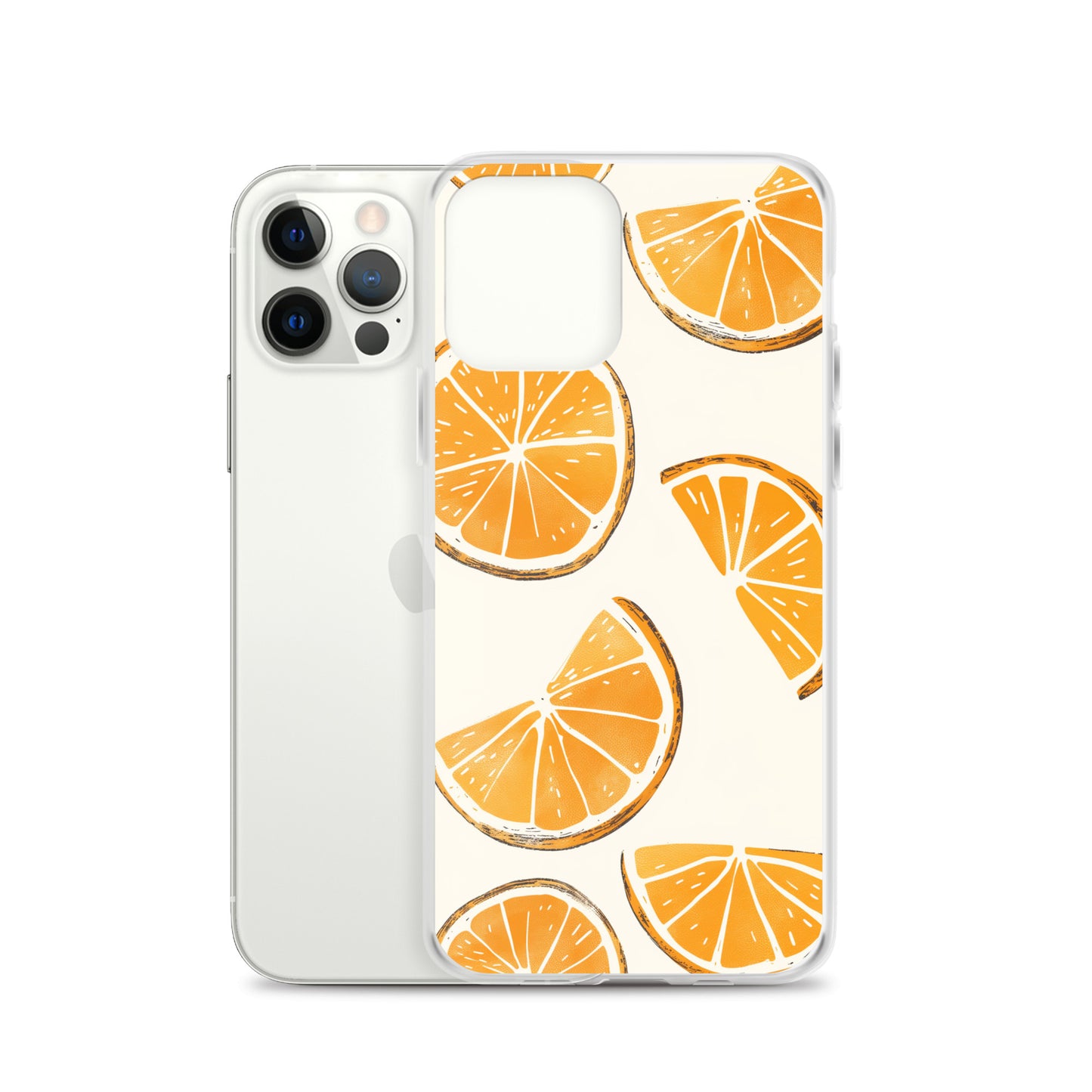 Cute Orange Slices Aesthetic Art iPhone Case