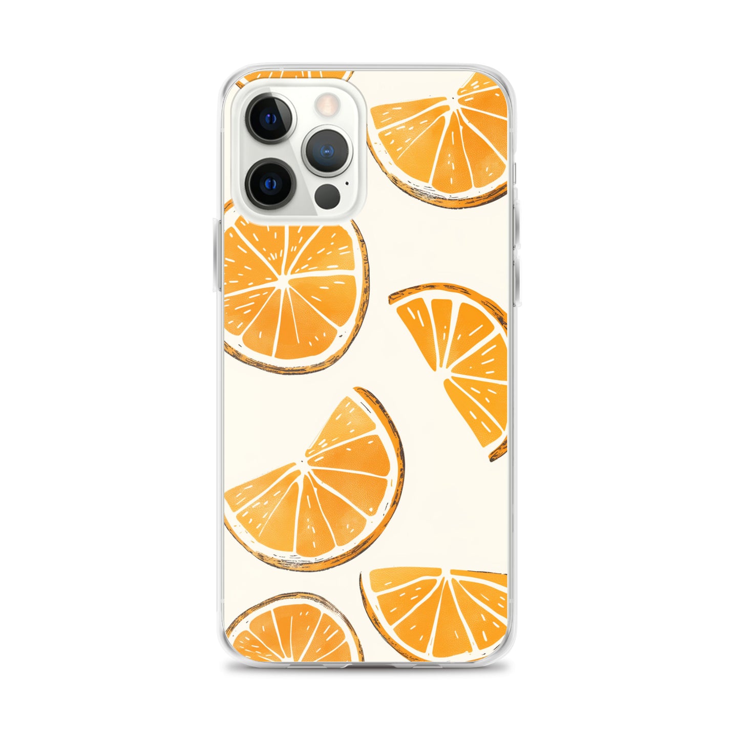 Cute Orange Slices Aesthetic Art iPhone Case