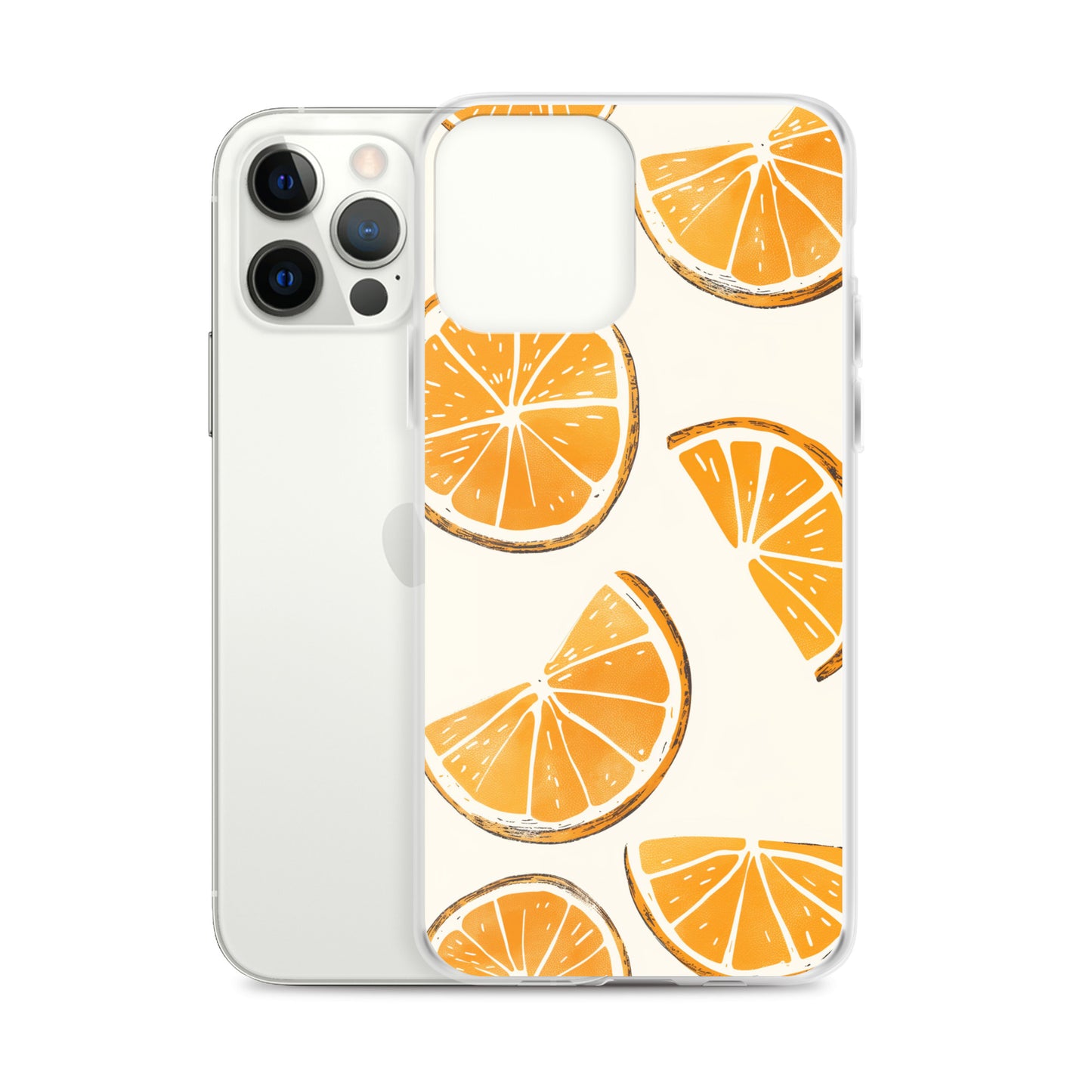 Cute Orange Slices Aesthetic Art iPhone Case