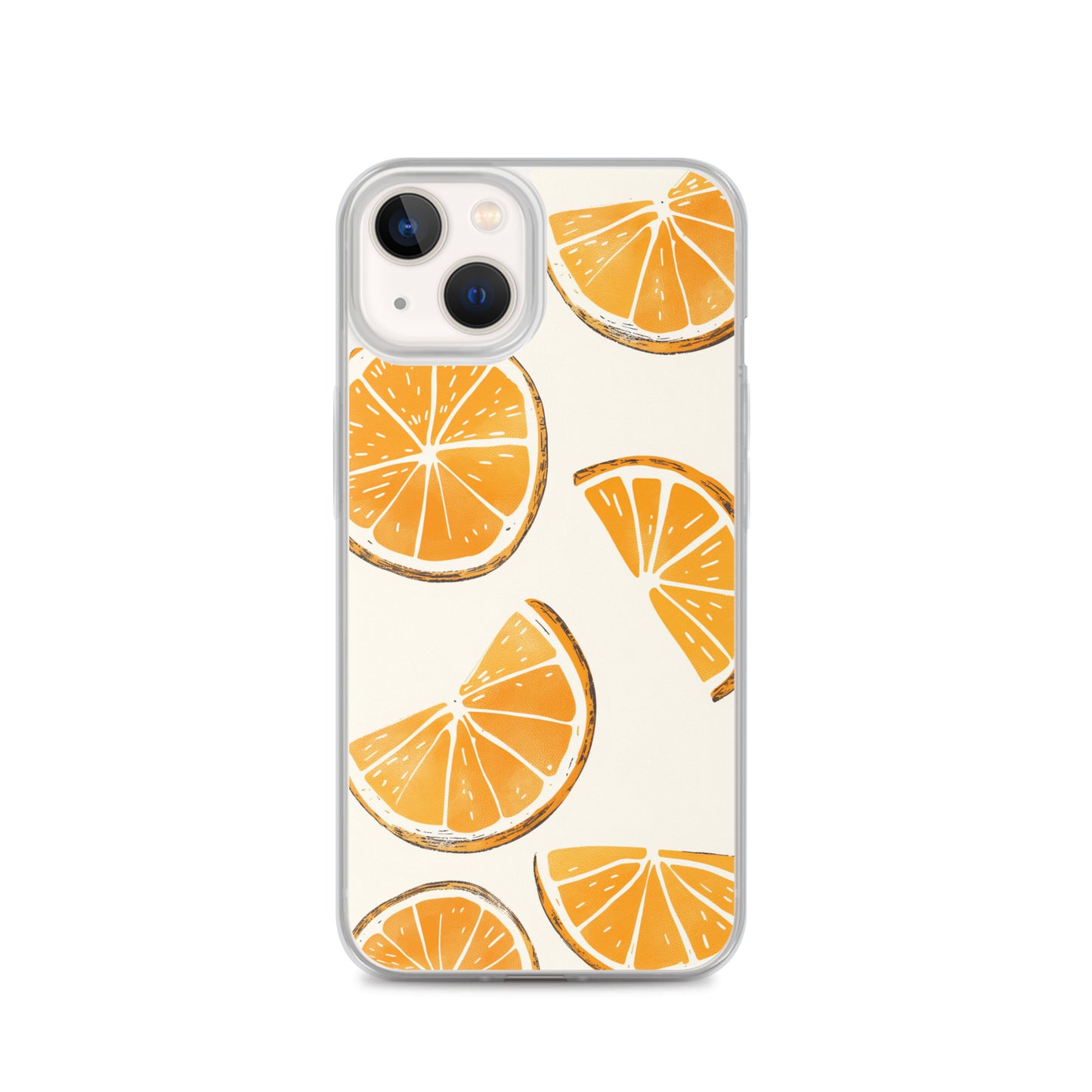 Cute Orange Slices Aesthetic Art iPhone Case