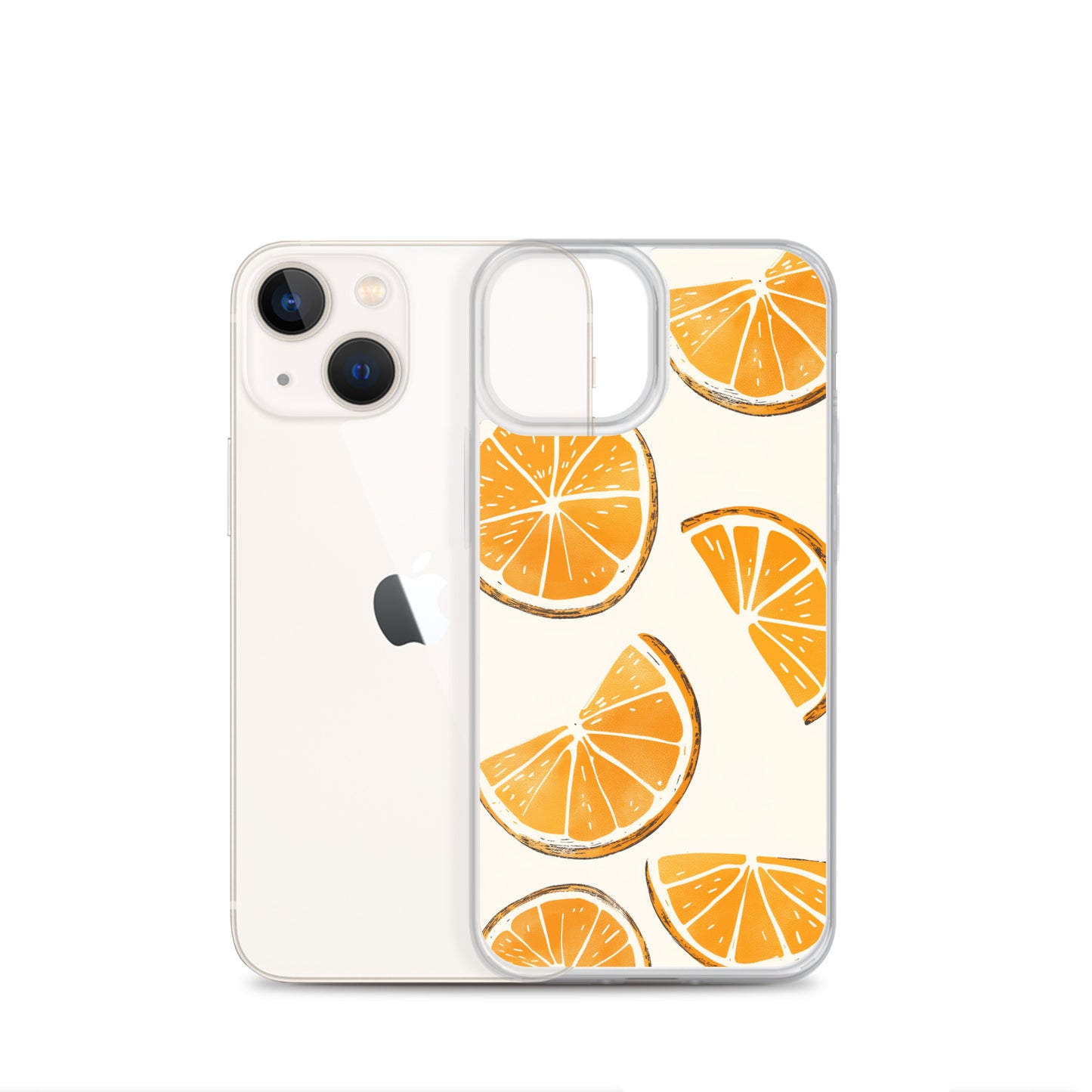 Cute Orange Slices Aesthetic Art iPhone Case