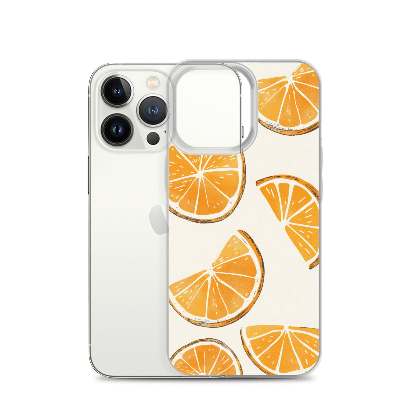 Cute Orange Slices Aesthetic Art iPhone Case