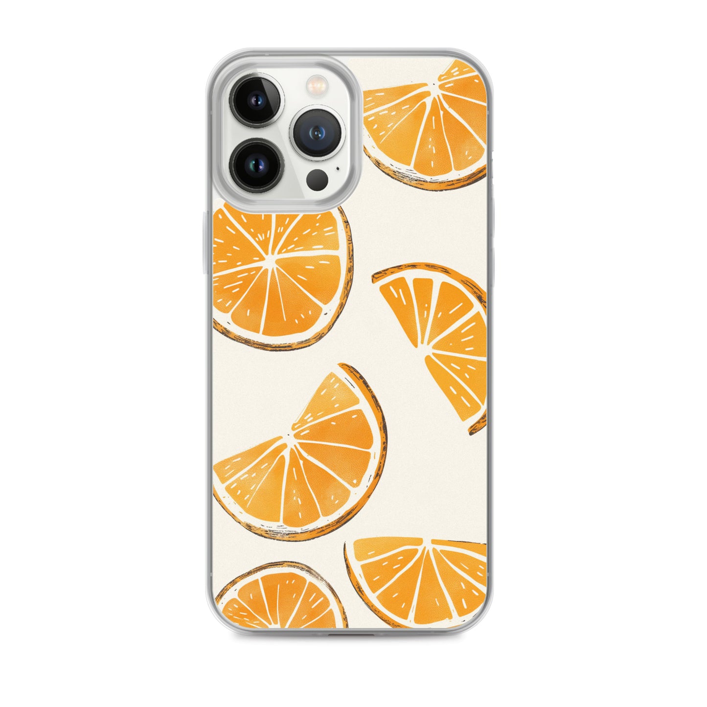 Cute Orange Slices Aesthetic Art iPhone Case