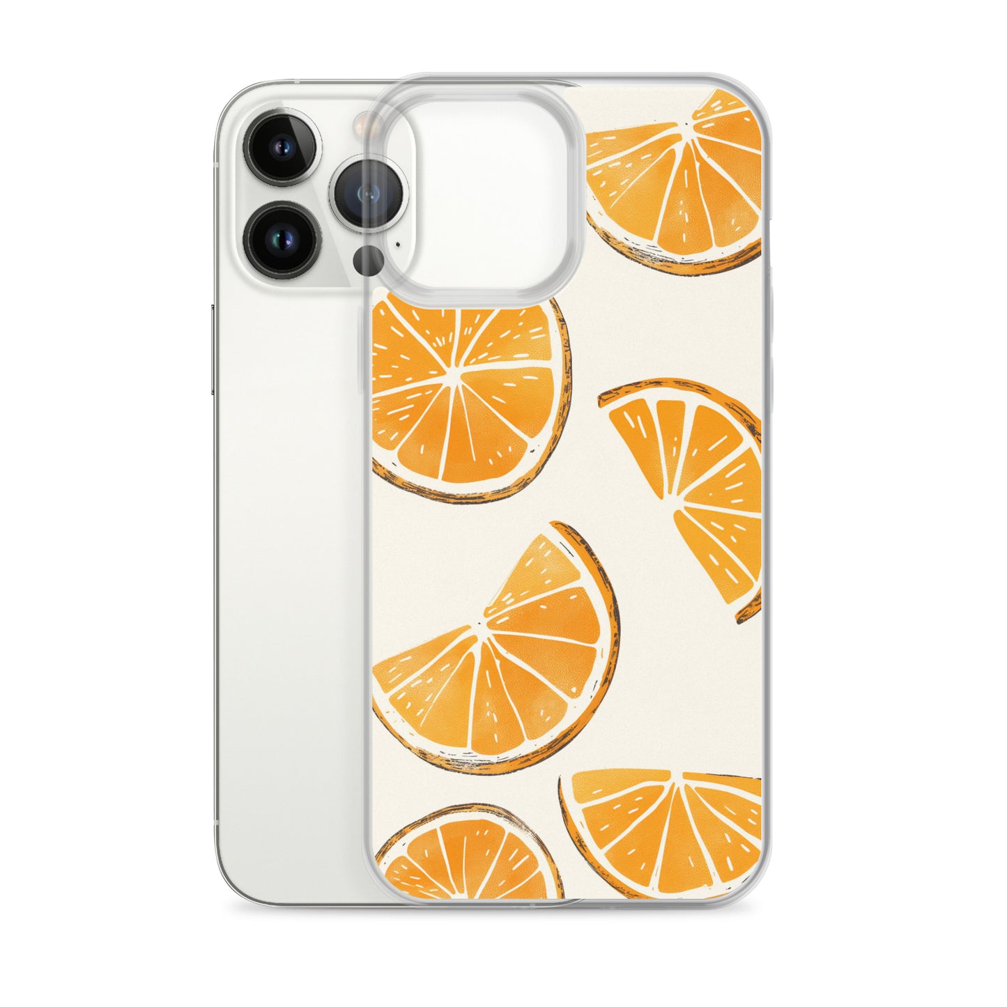 Cute Orange Slices Aesthetic Art iPhone Case