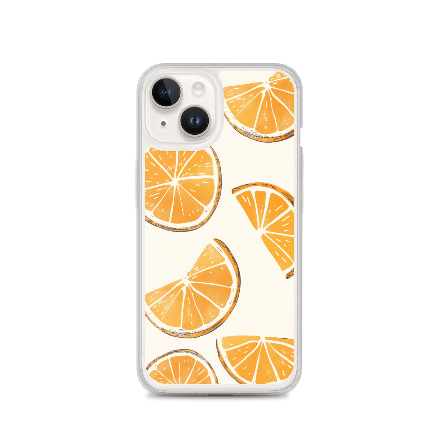 Cute Orange Slices Aesthetic Art iPhone Case