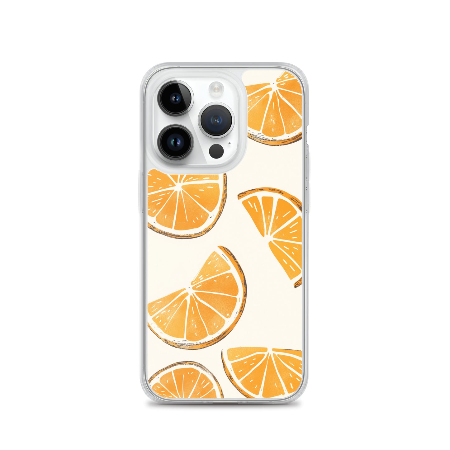 Cute Orange Slices Aesthetic Art iPhone Case