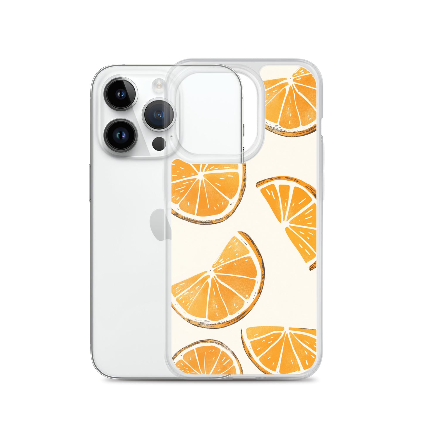 Cute Orange Slices Aesthetic Art iPhone Case