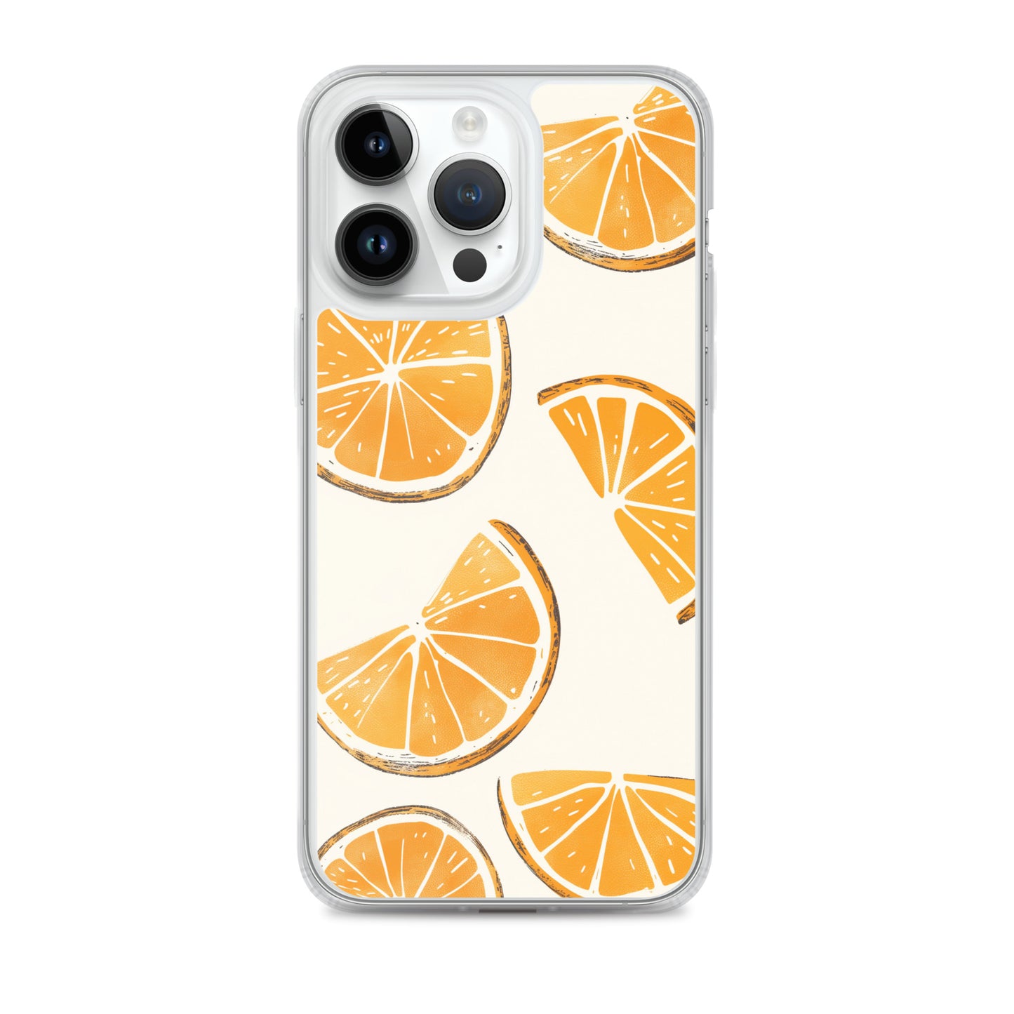 Cute Orange Slices Aesthetic Art iPhone Case