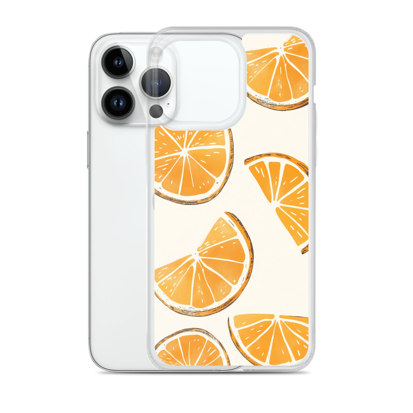 Cute Orange Slices Aesthetic Art iPhone Case