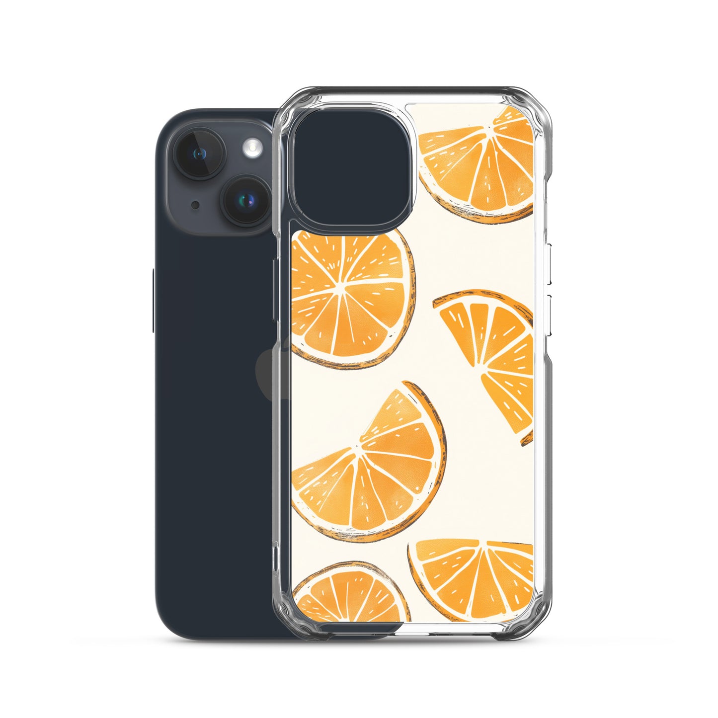 Cute Orange Slices Aesthetic Art iPhone Case