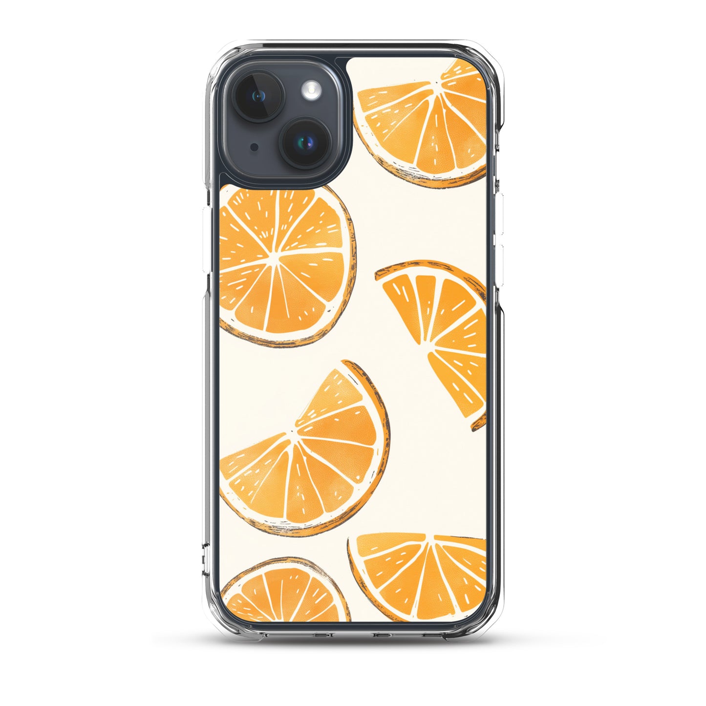 Cute Orange Slices Aesthetic Art iPhone Case