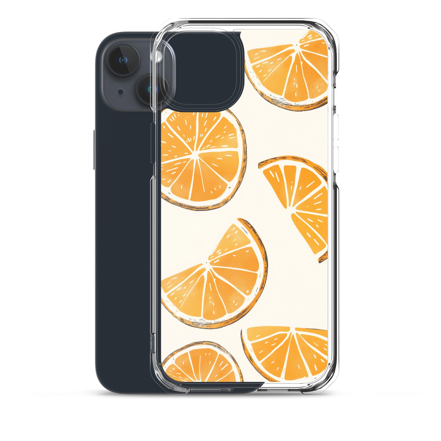 Cute Orange Slices Aesthetic Art iPhone Case