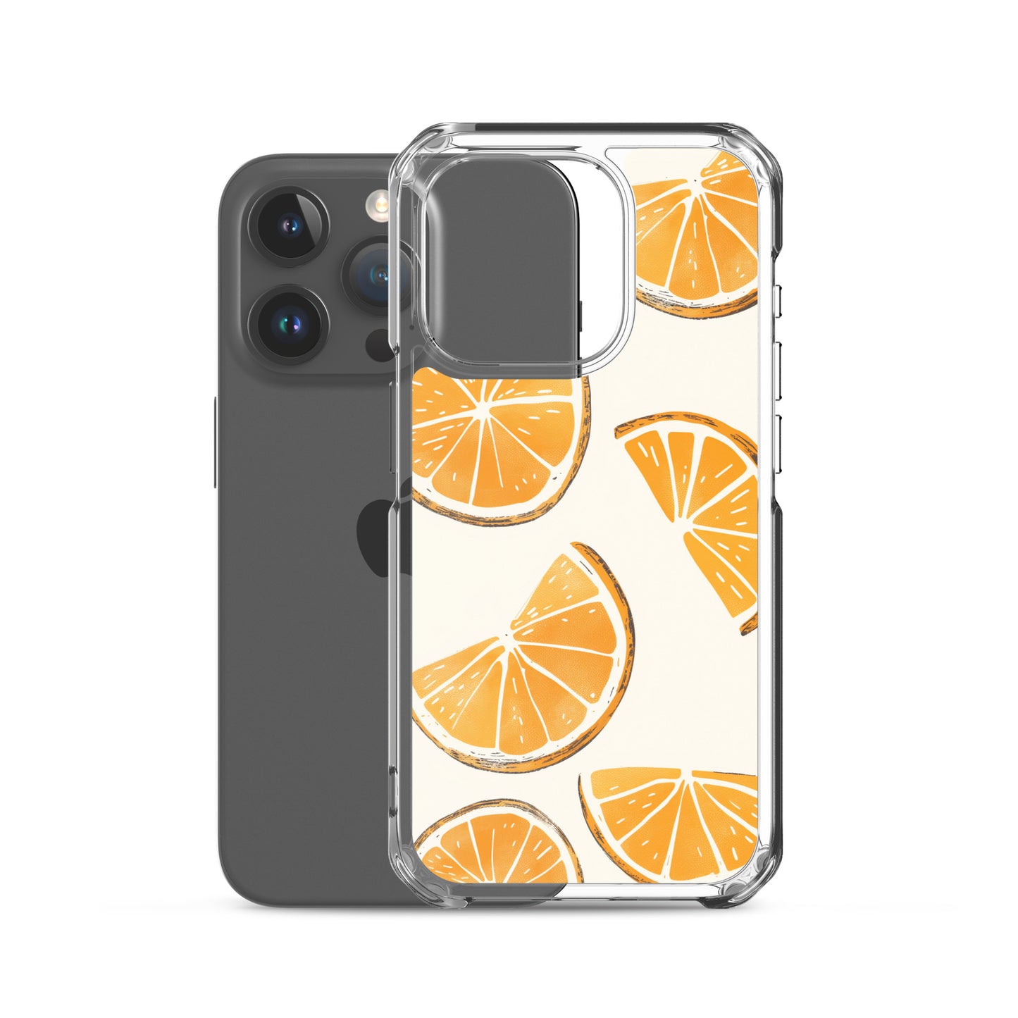 Cute Orange Slices Aesthetic Art iPhone Case