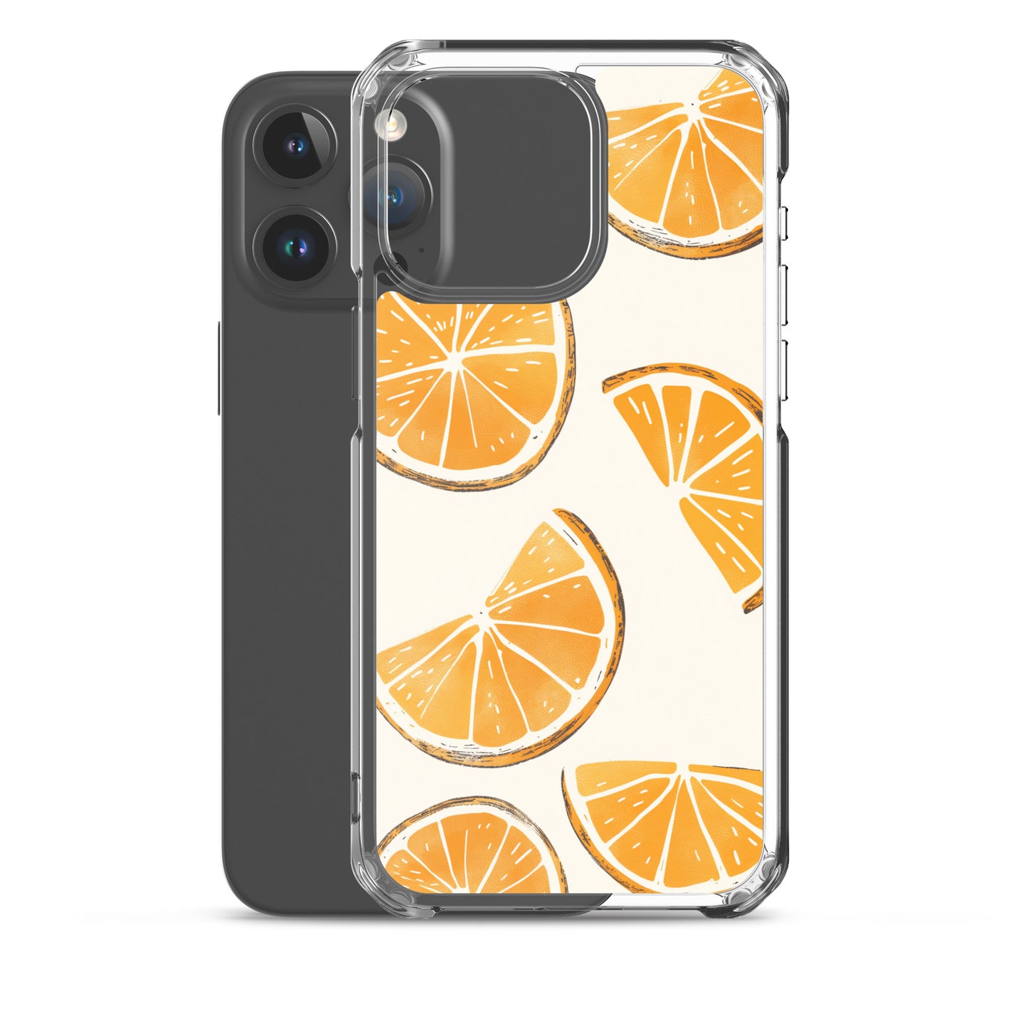 Cute Orange Slices Aesthetic Art iPhone Case